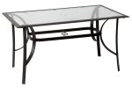 Μεταλλικό Παραλ/μο Τραπέζι Με Πλαίσιο Αλουμινίου 160 x 90 x 75(h)cm