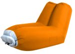 Πορτοκαλί Φουσκωτή Πολυθρόνα Παραλίας 178 x 82 x 98(h)cm