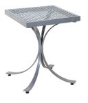 Γαλβανισμένο Τετράγωνο Μεταλλικό Τραπέζι 45 x 45 x 57(h)cm
