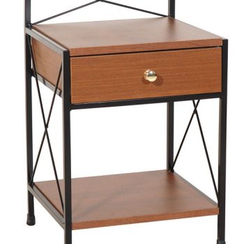 Μεταλλικό Κομοδίνο Με 1 Συρτάρι 37(w) x 36(d) x 61(h) cm