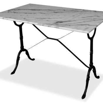 Μεταλλικό Παραλληλόγραμμο Τραπέζι Με Μάρμαρο 100 x 60 x 72(h)cm