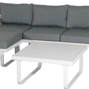 Καθιστικό Σέτ 4 Τεμαχίων Γωνία Με Αλουμίνιο Σκελετό