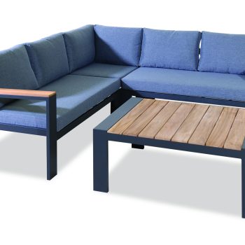 TROPICANA Καθιστικό Σέτ Αλουμινίου Με Ξύλο Teak ,Σέτ 4 Τεμαχίων