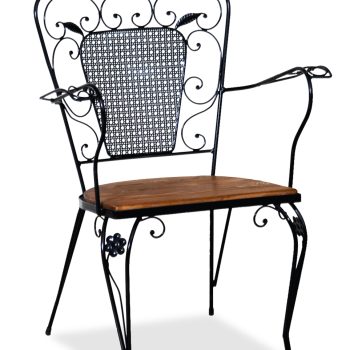 Γαλβανισμένη Γερμανική Πολυθρόνα Φερ Φορζέ ,Με Σουηδικό Ξύλο