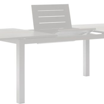 SIFNOS Λευκό Παρ/μο Επεκτεινόμενο Τραπέζι Αλουμινίου 160+60=220 x 90 x 77(h)cm