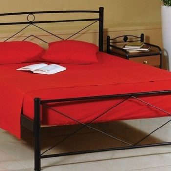 Διπλό Μεταλλικό Κρεβάτι Πυραμίδα 198 x 148cm, στρώμα 190 x 140cm