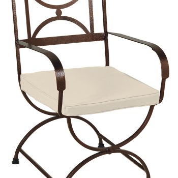 Γαλβανισμένη Μεταλλική Πολυθρόνα Μασίφ Κύκλος 56 x 60 x 92(h)cm