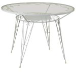 Γαλβανισμένο Στρογγυλό Τραπέζι Μασίφ 90 x 75(h)cm