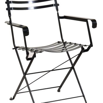 Αγαλβάνιστη Πτυσσόμενη Μεταλλική Πολυθρόνα Ζαππείου Με Πριτσίνια 57 x 57 x 83(h)cm