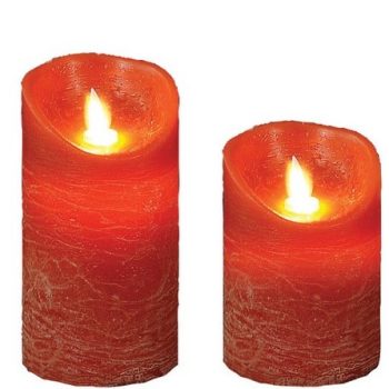 Διακοσμητικό Κερί Μπαταρίας AAA Με Κίνηση Με Θερμό Φωτισμό ,Ø 8 x 15cm