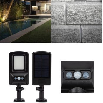 Led Ηλιακό Φωτιστικό Με Αισθητήρα Φωτός 14 x 9cm