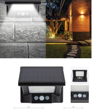 Led Ηλιακό Φωτιστικό Με Αισθητήρα Φωτός 14 x 9cm