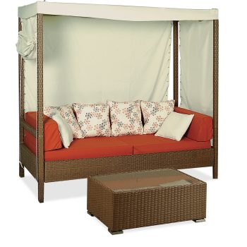 Καθιστικό Σέτ Rattan 2 Τεμαχίων  210 x 100 x 210(h)cm