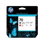 HP 70 Matte Black and Red DesignJet Printhead