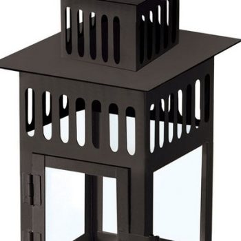 Μάυρο Μεταλλικό Φανάρι Κήπου 15(h)cm