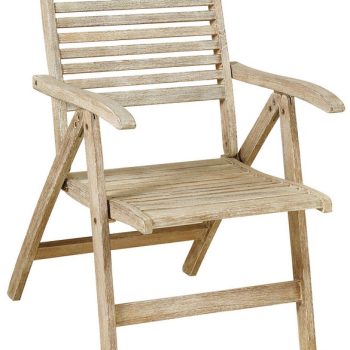 Ξύλινη Χαμηλόπλατη Πτυσσόμενη Πολυθρόνα 5 Θέσεων