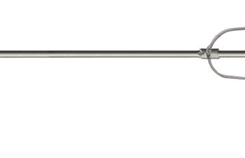 Σούβλα Αρνιού Ανοξείδωτη Τετράγωνη Με Λαβή Και Πηρούνα 14mm x 14mm x 180cm