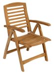 Ξύλινη Πτυσσόμενη Πολυθρόνα Χαμηλής Πλάτης Με 5 Θέσεις ,Teak