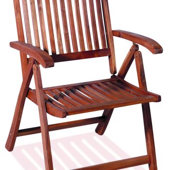 Ξύλινη Πτυσσόμενη Πολυθρόνα Χαμηλής Πλάτης Με 5 Θέσεις ,Acacia