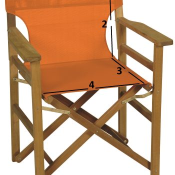 Πορτοκαλί Ολόκληρο Ανταλλακτικό Πανί Σκηνοθέτη Με Διάτρητο 2 x 1 Νο24