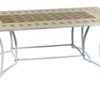 Παραλ/μο Μεταλλικό Τραπέζι Mosaic 120 x 80 x 75(h)cm