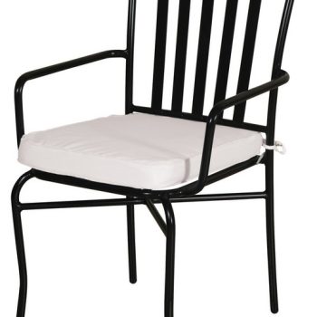 Στοιβαζόμενη Μεταλλική Πολυθρόνα Με Μαξιλάρι 57 x 59 x 90(h)cm