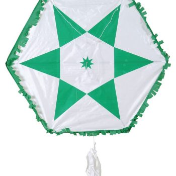 Πράσινος Χαρταετός Ζυναργολογούμενος Με Ζύγια , Ουρά Και Σπάγγο 140cm