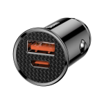 Baseus Circular Plastic A+C 30W PPS Car Charger Black