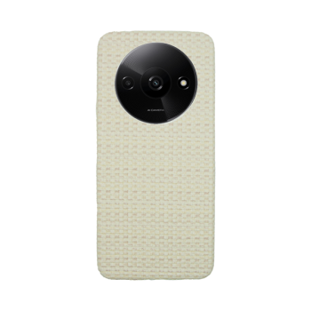Vivid Woven Pattern Case Redmi A3 Beige