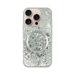 Vivid Magsafe Glitter Case Apple iPhone 16 Pro Silver