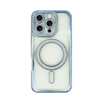 Vivid Magsafe Strass and Glitter Case Apple iPhone 16 Pro Transparent
