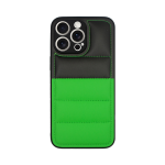 Vivid Puffer Back Cover Apple iPhone 15 Pro Max Green/Black
