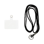 Vivid Lanyard Rhinestone Neck Strap Black