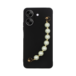 Vivid Silicone Case Pearl Chain Redmi 13C Black