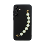 Vivid Silicone Case Pearl Chain Samsung Galaxy A04s Black