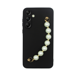 Vivid Silicone Case Pearl Chain Samsung Galaxy A14 4G/5G Black