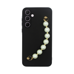 Vivid Silicone Case Pearl Chain Samsung Galaxy A35 5G Black