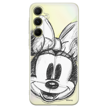 Disney Case Samsung Galaxy A55 5G Minnie Partial Print Sketch Transparent