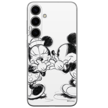 Disney Case Samsung Galaxy S24+ Mickey and Minnie Full Print Secret White