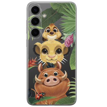 Disney Case Samsung Galaxy S24+ Lion King Partial Print Friends Transparent