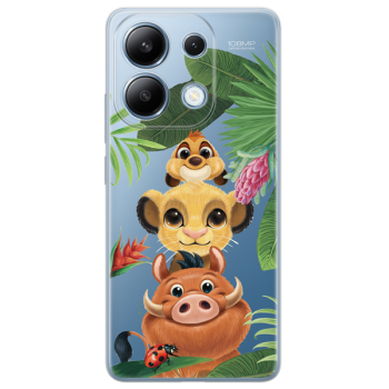 Disney Case Redmi Note 13 4G Lion King Partial Print Friends Transparent