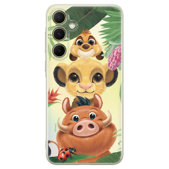 Disney Case Samsung Galaxy A55 5G Lion King Partial Print Friends Transparent