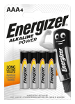 Energizer Battery Alkaline Power AAA Pack 4pieces