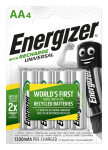 Energizer Rechargable Batteries AA 1300mAh