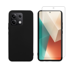 Vivid Set Matte Case Black + Tempered Glass Redmi Note 13 Pro 5G/Poco X6 5G