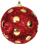 Πλαστική Χριστουγεννιάτικη Μπάλα 8cm,Σέτ/6