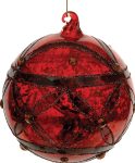Γυάλινη Χριστουγεννιάτικη Μπάλα 10cm,Σέτ/2