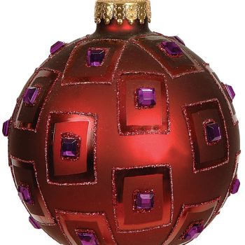 Γυάλινη Χριστουγεννιάτικη Μπάλα 10cm