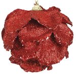 Κόκκινη Χριστουγεννιάτικη Μπάλα 10cm,Σέτ/6