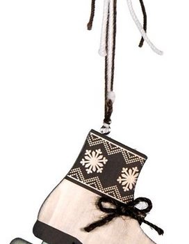 Ξύλινο Κρεμαστό Χριστουγεννιάτικο Στολίδι 12cm